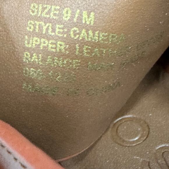 Aerosoles Camera Gingerbread‎ Combo Leather Slingback Platform Sandal Size 9 - Picture 11 of 16